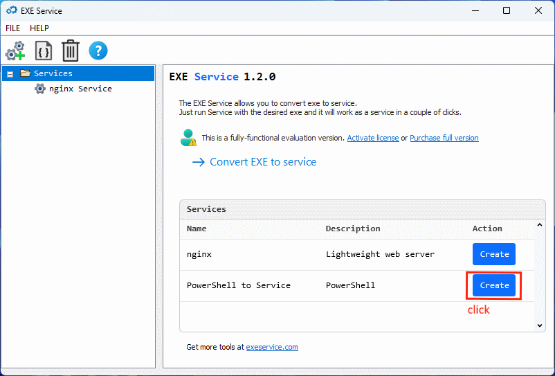 Convert PowerShell to Service